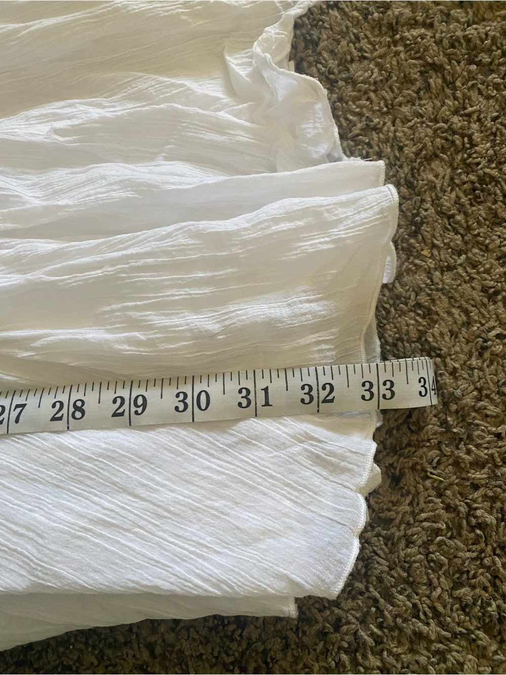 Ruby Rd. White Crinkled A-Line Skirt - Picture 3 of 7